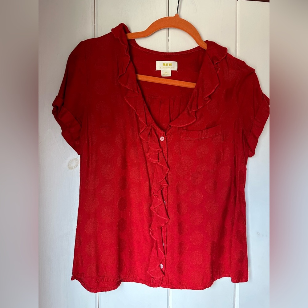 Maeve Anthropologie blouse size small